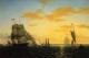 New big new bedford harbor at sunset 1858