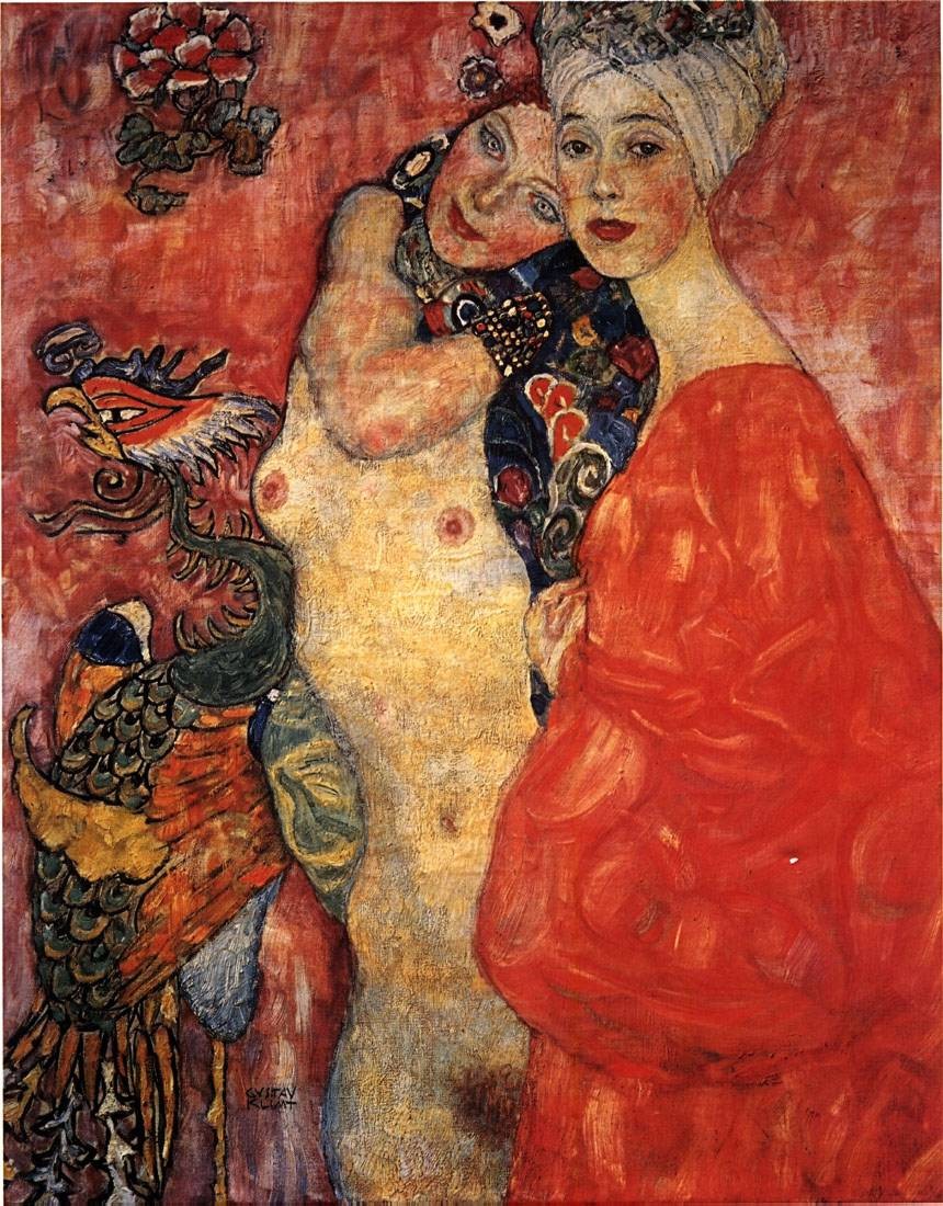 girlfriends 1916 1917 gustav klimt passion for paintings
