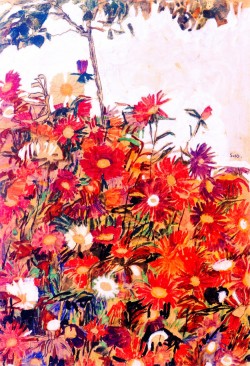 Field of Flowers 1910, Egon Schiele