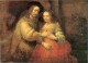 Rembrandt Portrait of Two Figures from the Old Testament known as The Jewish Bride (1665)