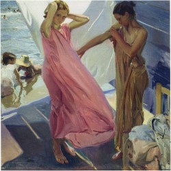 After the bath, Valencia, 1916, Joaquin Sorolla y Bastida