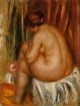 After Bathing, nude study, Pierre Auguste Renoir