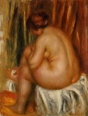 After Bathing, nude study, Pierre Auguste Renoir