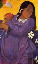 Vahine no te vi,  woman with a mango 1892.  