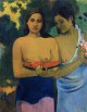 Two tahitian women with mango blossoms 1899
