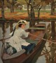 Artist's wife Frieda Boating, 1909 Leo Putz
