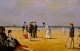 A game of croquet, Louise Abbéma