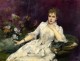 The Lady with the Flowers (La dame avec les fleurs), 1883 Louise Abbema