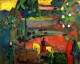 Lancer in Landscape, 1908. Wassily Kandinsky