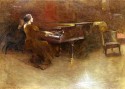 At the Piano (also known as Helen Hopekirk Wilson, 1894)