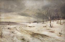 a winter road 1870s XX the belorussian museum of arts minsk belarus
