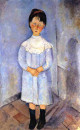 little girl in blue 1918  private collection
