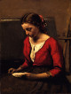 A Girl Reading 1845 1850