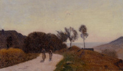 A Road in the Countryside Near Lake Leman 1845 1855