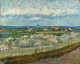 La crau with peach trees in blossom 1889 xx courtauld insitute galleries london