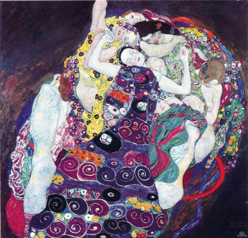 Junge Frau By Gustave Klimt