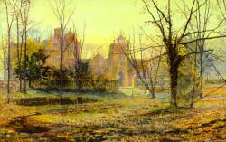 Evening Knostrop Old Hall, 1870