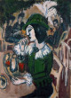 Woman in Green in Garden Café, 1912 