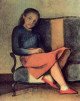 Colette sitting, 1954