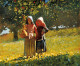 Apple Picking aka Two Girls in sunbonnets or in the Orchard, 1878