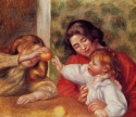 Gabrielle, Jean and a little girl, 1895