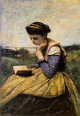 Woman Reading in a Landscape 1869