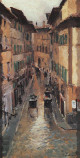A Florence Street in the Rain, 1888
