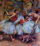 Three Dancers, Blue Skirts, Red Blouses Edgar Degas - circa 1903