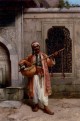A Musician Playing Before A Mosque In Constantinople
